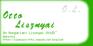 otto lisznyai business card